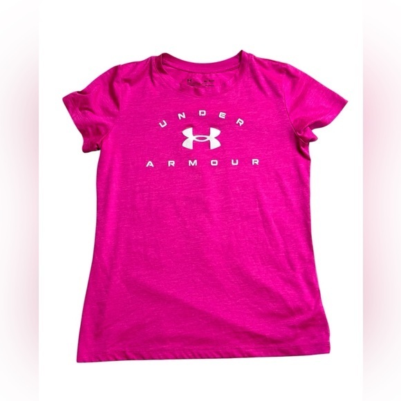 Under Armour Tops - Under Armour Pink HeatGear Short Sleeve Shirt‎ Size Small Women
